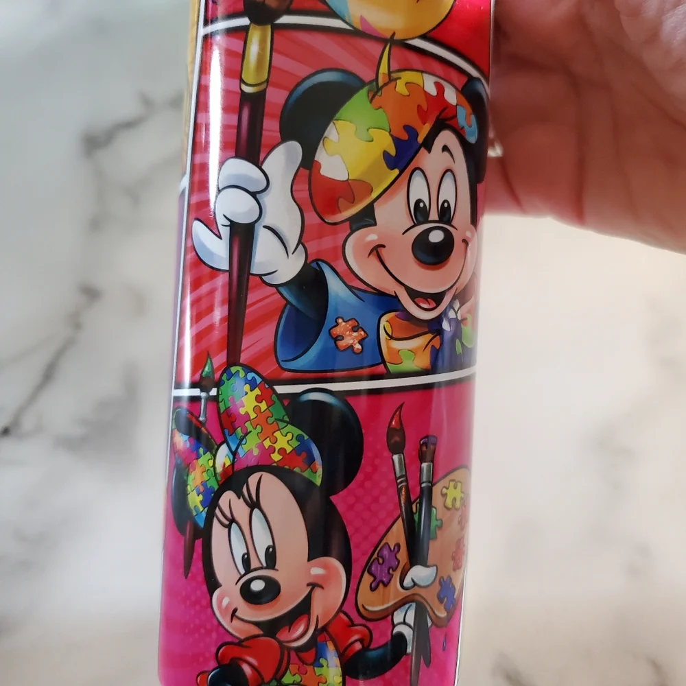 Disney Autism Awareness Mickey Mouse, Minnie Mouse 20oz Tumbler w/ duo lids 🎉